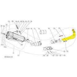 YAMAHA XP 530 T-Max ABS T-MAX DX 2017 - 2019 AKRAPOVIC
