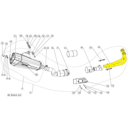 YAMAHA XP 530 T-Max ABS T-MAX DX 2017 - 2019 AKRAPOVIC