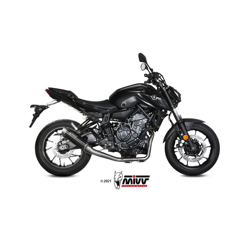 YAMAHA MT-07 / FZ-07 2021 - 2024 GP PRO INOX NEGRO MIVV YAMAHA MT-07 / FZ-07 2021 - 2024 GP PRO INOX NEGRO MIVV