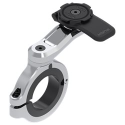 Soporte de smartphone para manillar QUAD LOCK Pro Chrome - Largo para manillares FATBAR / Special CUSTOM