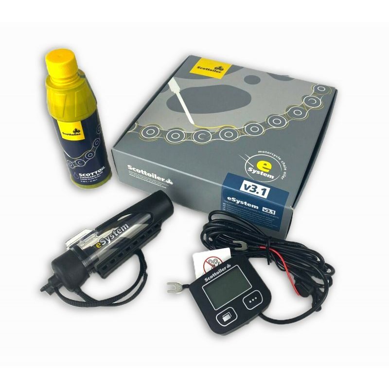 Sistema de lubricación SCOTTOILER eSystem 3.1 + Lubicante Standard Blue Sistema de lubricación SCOTTOILER eSystem 3.1 + Lubicante Standard Blue