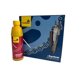 Sistema de lubricación SCOTTOILER vSystem Universal Edition + Lubricante High Temp Red