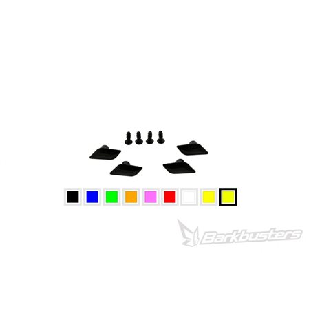 KIT DE CONEXIÓN DE DEFLECTORES BARKBUSTERS COLOR ROJO
