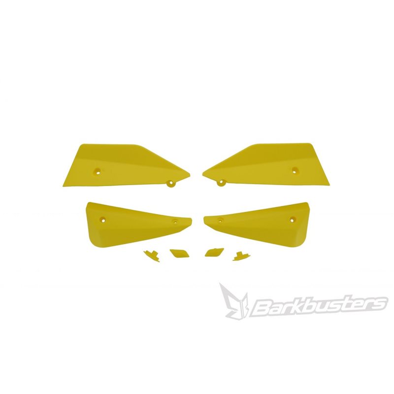 KIT DE DEFLECTORES Y CONECTORES BARKBUSTERS SABRE COLOR AMARILLO