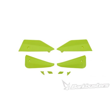 KIT DE DEFLECTORES Y CONECTORES BARKBUSTERS SABRE COLOR AMARILLO HIVIZ