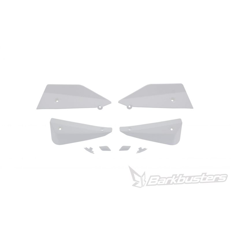 KIT DE DEFLECTORES Y CONECTORES BARKBUSTERS SABRE COLOR BLANCO