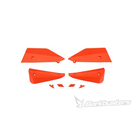 KIT DE DEFLECTORES Y CONECTORES BARKBUSTERS SABRE COLOR NARANJA