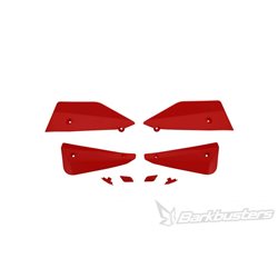KIT DE DEFLECTORES Y CONECTORES BARKBUSTERS SABRE COLOR ROJO