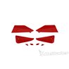 KIT DE DEFLECTORES Y CONECTORES BARKBUSTERS SABRE COLOR ROJO