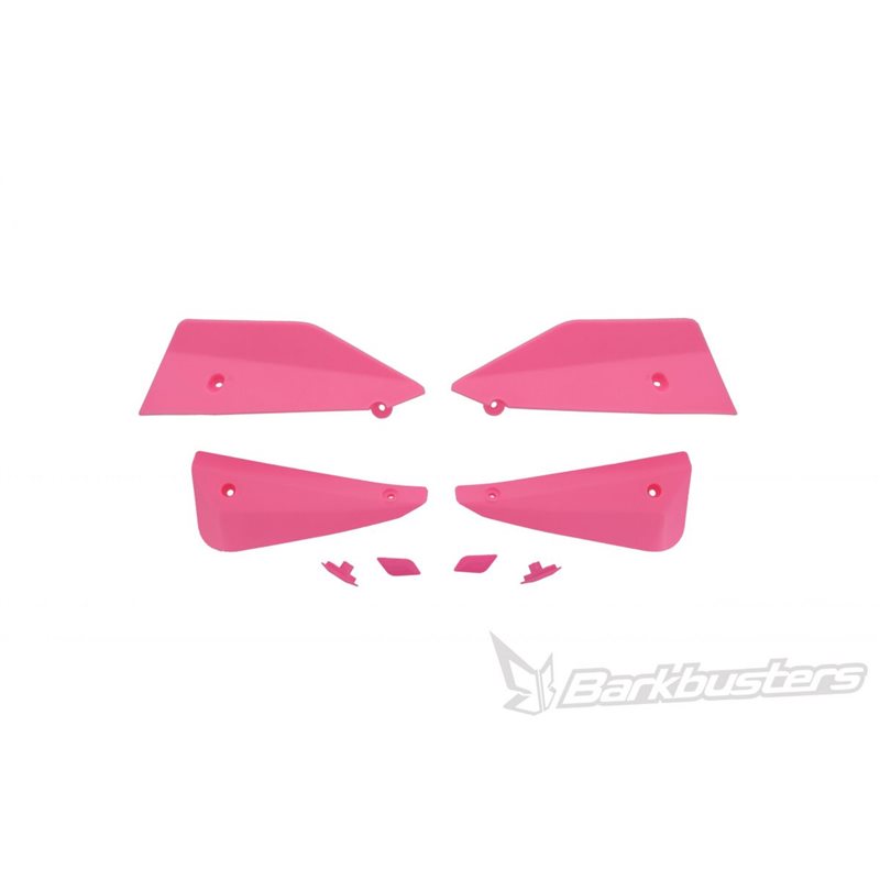 KIT DE DEFLECTORES Y CONECTORES BARKBUSTERS SABRE COLOR ROSA