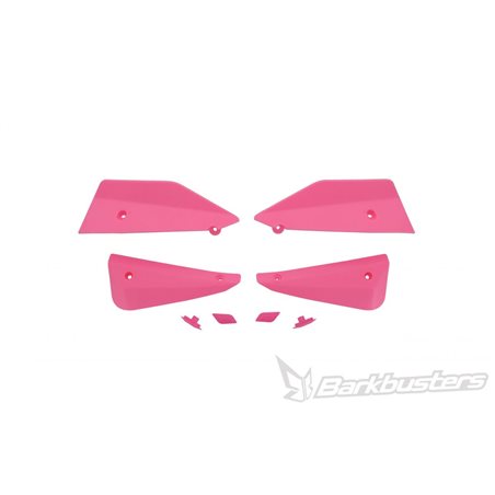 KIT DE DEFLECTORES Y CONECTORES BARKBUSTERS SABRE COLOR ROSA