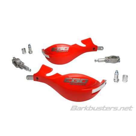 KIT DE PARAMANOS BARKBUSTERS EGO MINI ABIERTO Ø22 COLOR ROJO