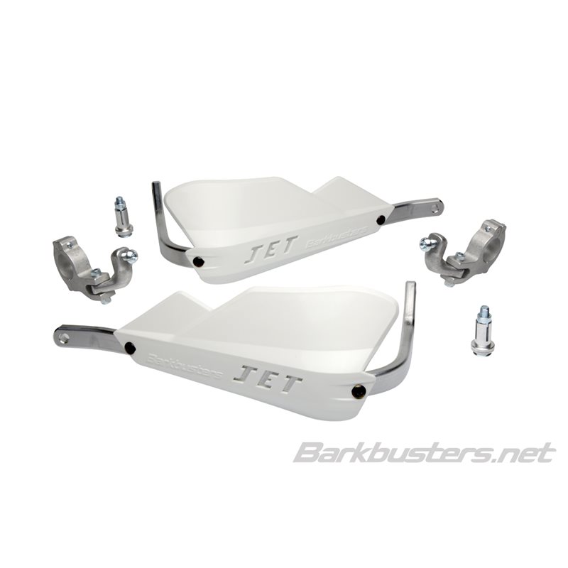 KIT DE PARAMANOS BARKBUSTERS JET CERRADO UNIVERSAL COLOR BLANCO