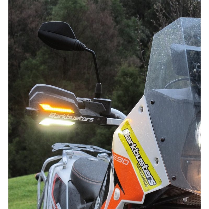 KIT INTERMITENTES LED LUZ AMBAR, PARAMANOS BARKBUSTERS JET, VPS,STORM