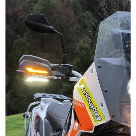 KIT INTERMITENTES LED LUZ AMBAR, PARAMANOS BARKBUSTERS JET, VPS,STORM