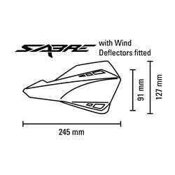 KIT PARAMANOS BARKBUSTERS SABRE COLOR AMARILLO HIVIZ / COLOR NEGRO
