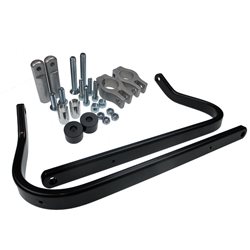 SOPORTES DE ALUMINIO BARKBUSTERS FIJACIÓN DE DOBLE ANCLAJE COLOR NEGRO