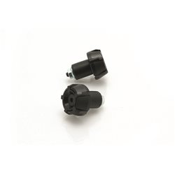 CONTRAPESOS MANILLAR V PARTS SPARK Ø18MM NEGRO/NEGRO