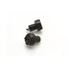 CONTRAPESOS MANILLAR V PARTS SPARK Ø18MM NEGRO/NEGRO