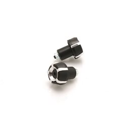 CONTRAPESOS MANILLAR V PARTS SPARK Ø18MM NEGRO/PLATA