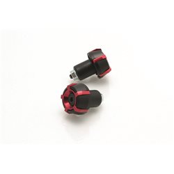 CONTRAPESOS MANILLAR V PARTS SPARK Ø18MM NEGRO/ROJO