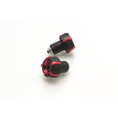CONTRAPESOS MANILLAR V PARTS SPARK Ø18MM NEGRO/ROJO