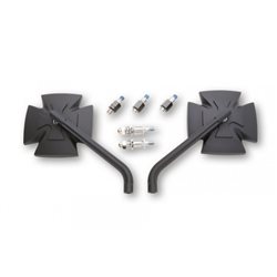 JUEGO DE RETROVISORES HIGHSIDER IRON CROSS