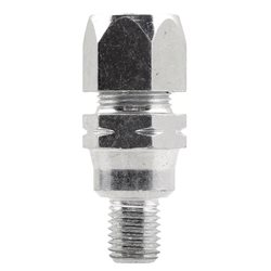 Adaptador-pinza M10/125 Rosca Izquierda blanco