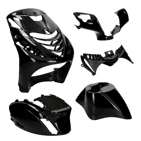 KIT DE CARENADOS PIAGGIO ZIP SP 4 PIEZAS NEGRO