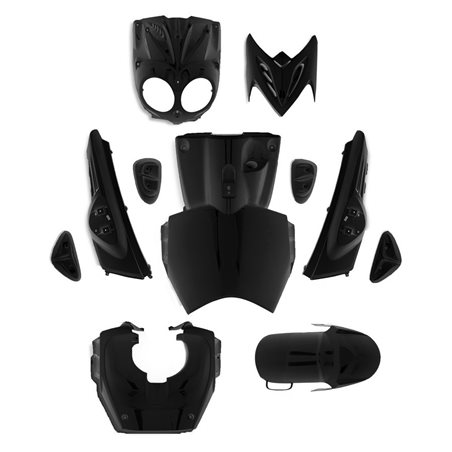 KIT DE CARENADOS YAMAHA SLIDER 11 PIEZAS NEGRO