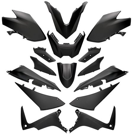 KIT DE CARENADOS YAMAHA TMAX 530 2017-2019 PHASE 3 15 PIEZAS – NEGRO MATE