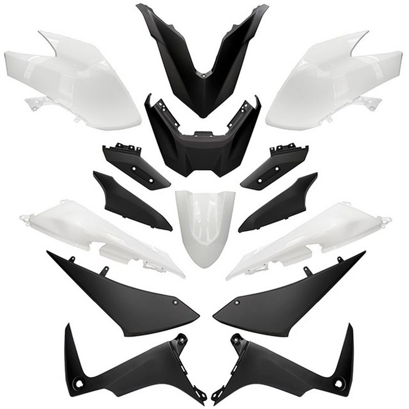 KIT DE CARENADOS YAMAHA TMAX 530 2017-2019 PHASE 3 15 PIEZAS – BLANCO COMPETITION
