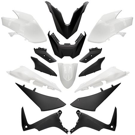 KIT DE CARENADOS YAMAHA TMAX 530 2017-2019 PHASE 3 15 PIEZAS – BLANCO COMPETITION