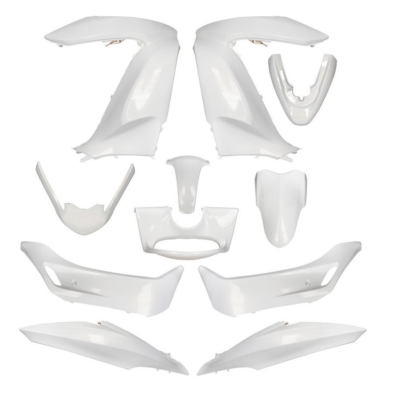 KIT DE CARENADOS HONDA PCX 2013 11 PIEZAS BLANCO KIT DE CARENADOS HONDA PCX 2013 11 PIEZAS BLANCO
