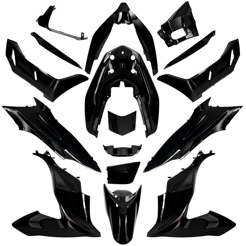 KIT DE CARENADOS HONDA PCX 2018 17 PIEZAS NEGRO PERLA NIGHTSTAR NHA84