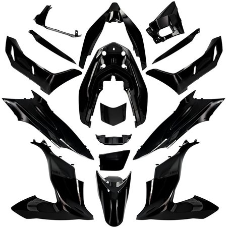 KIT DE CARENADOS HONDA PCX 2018 17 PIEZAS NEGRO PERLA NIGHTSTAR NHA84