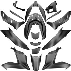 KIT DE CARENADOS HONDA PCX 2018 17 PIEZAS GRIS CARBONO MATE NHB52M
