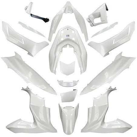 KIT DE CARENADOS HONDA PCX 2018 17 PIEZAS BLANCO PERLA NHA16P