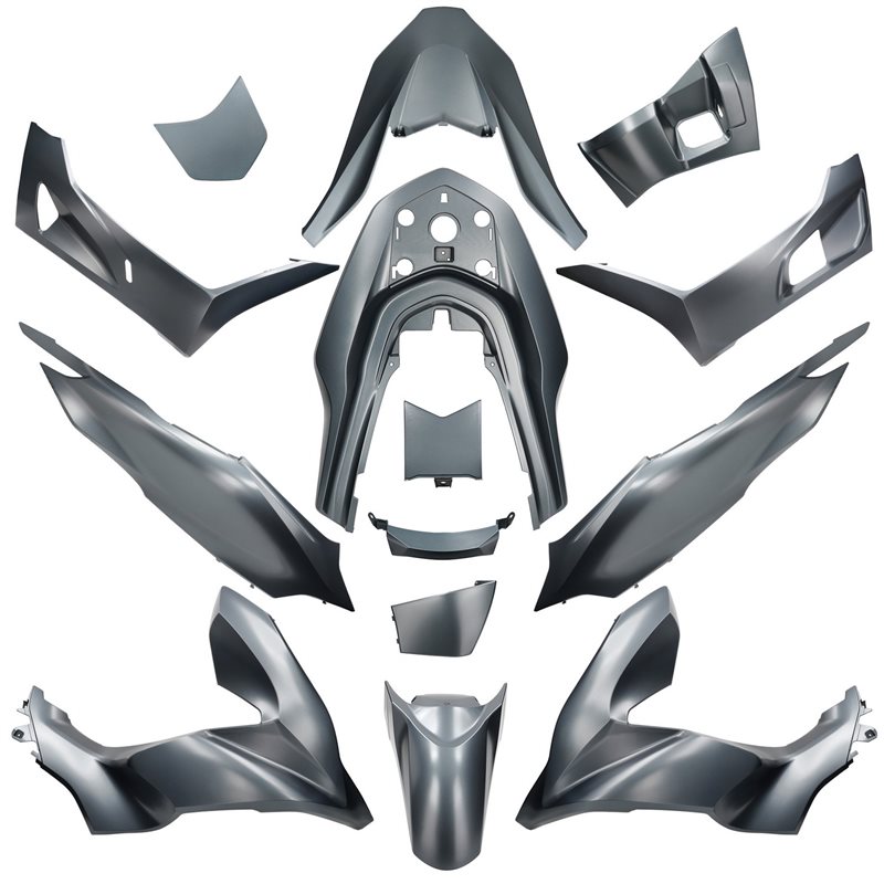 KIT DE CARENADOS HONDA PCX 2021- 14 PIEZAS GRIS MATE NHC34