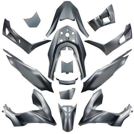 KIT DE CARENADOS HONDA PCX 2021- 14 PIEZAS GRIS MATE NHC34