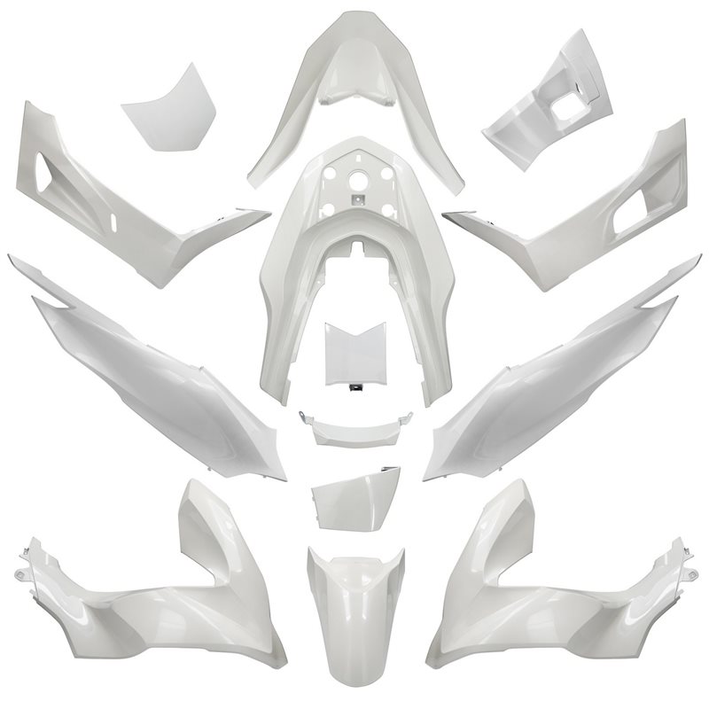 KIT DE CARENADOS HONDA PCX 2021- 14 PIEZAS BLANCO PERLA NHB35 KIT DE CARENADOS HONDA PCX 2021- 14 PIEZAS BLANCO PERLA NHB35