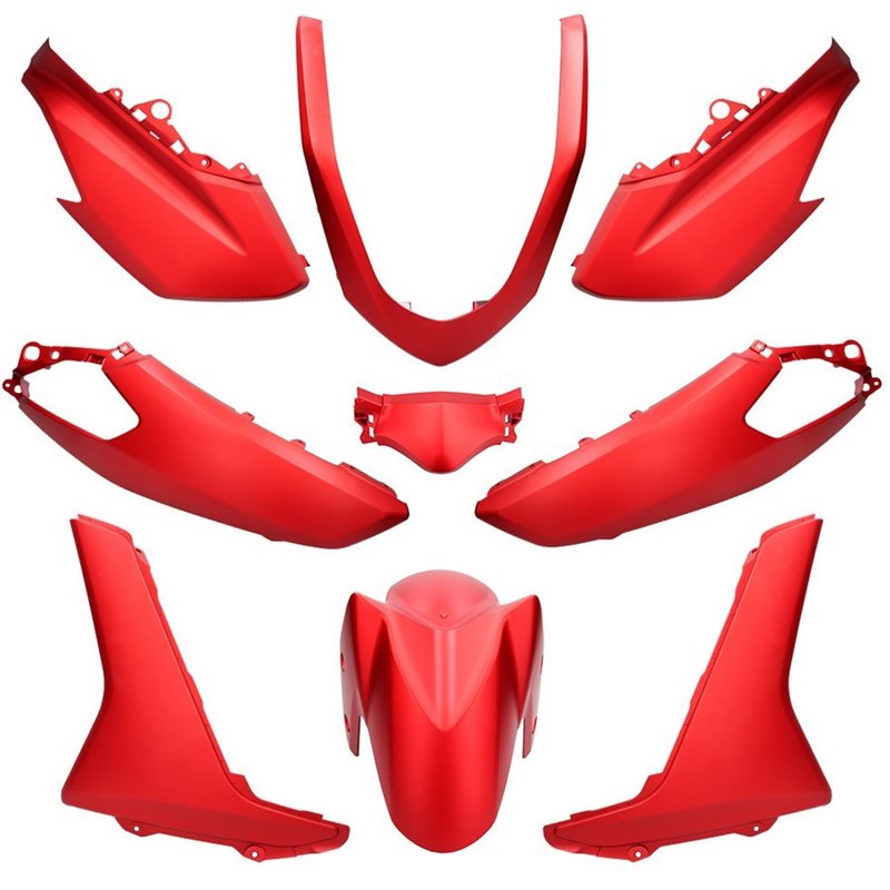 KIT DE CARENADOS YAMAHA NMAX 9 PIEZAS ROJO DEEP METALLIC MDRM3