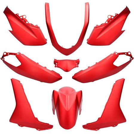 KIT DE CARENADOS YAMAHA NMAX 9 PIEZAS ROJO DEEP METALLIC MDRM3