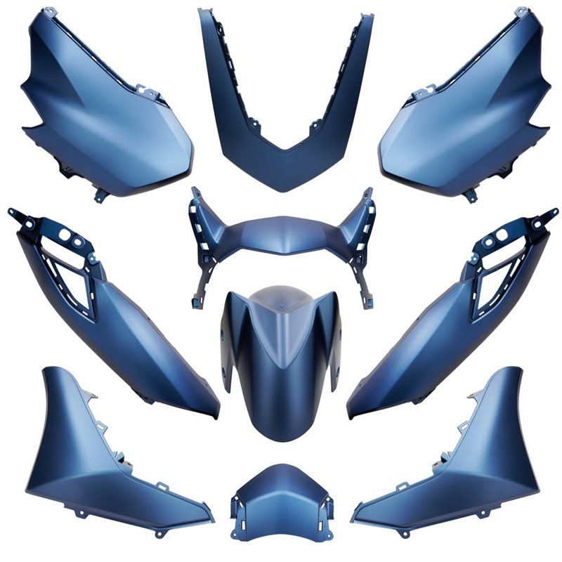 KIT DE CARENADOS YAMAHA NMAX A PARTIR DEL 2021 10 PIEZAS AZULE MATE DARK PURPBLISH BLUE ME
