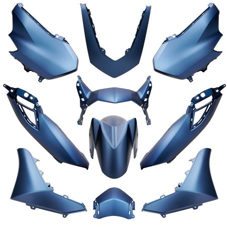 KIT DE CARENADOS YAMAHA NMAX A PARTIR DEL 2021 10 PIEZAS AZULE MATE DARK PURPBLISH BLUE ME