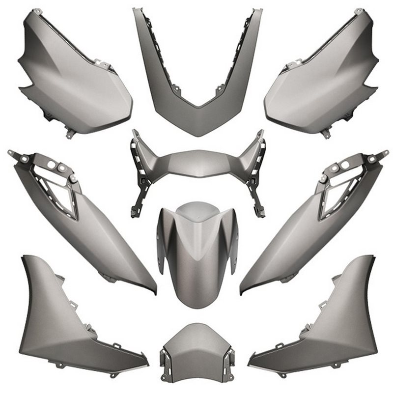 KIT DE CARENADOS YAMAHA NMAX A PARTIR DEL 2021 10 PIEZAS GRIS MATE METALLIC