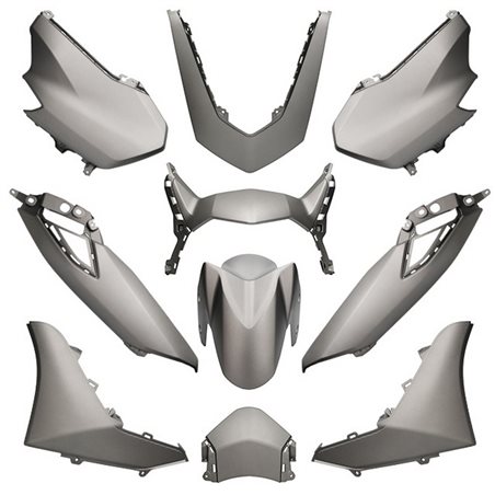 KIT DE CARENADOS YAMAHA NMAX A PARTIR DEL 2021 10 PIEZAS GRIS MATE METALLIC