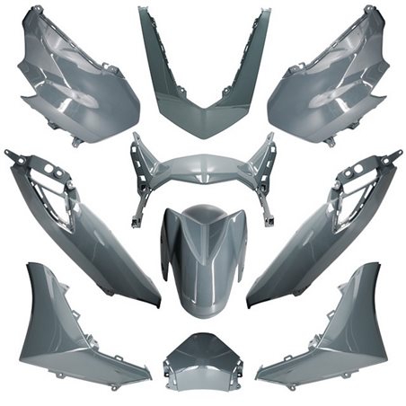 KIT DE CARENADOS YAMAHA NMAX A PARTIR DEL 2021 10 PIEZAS GRIS PASTEL DARK GRAY