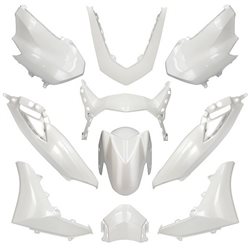 KIT DE CARENADOS YAMAHA NMAX A PARTIR DEL 2021 10 PIEZAS BLANCO METALICO