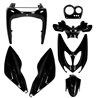 KIT DE CARENADOS YAMAHA AEROX 7 PIEZAS NEGRO